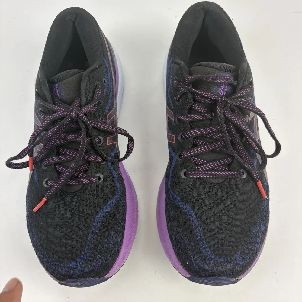 Asics Gel-Kayano 29 Running Shoes Womens Size 8 Black Purple Training